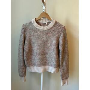Chloé Multicolor Wool-Blend Textured Sweater, Size XS